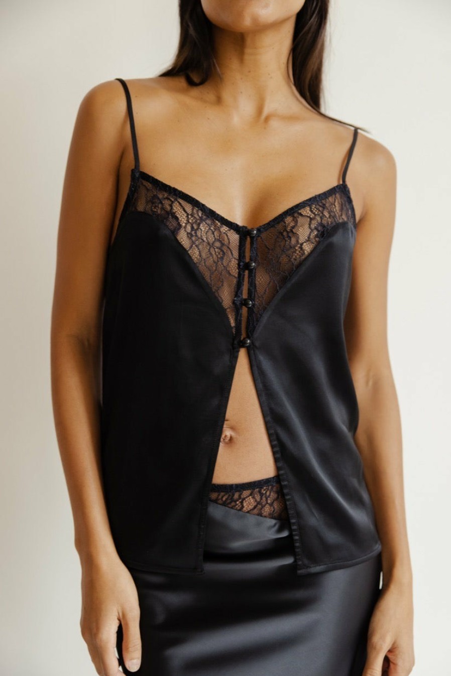 Tops & Shirts Musier Paris | Satin Lingerie Top Capri