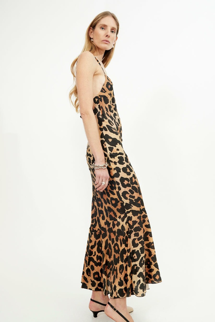 Evening Dresses Musier Paris | Long Dress In Leo Print Fauve