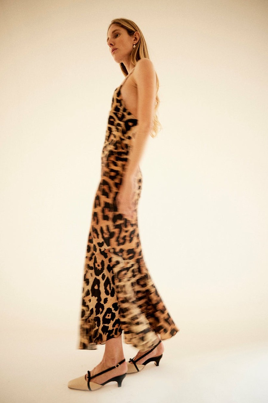 Evening Dresses Musier Paris | Long Dress In Leo Print Fauve