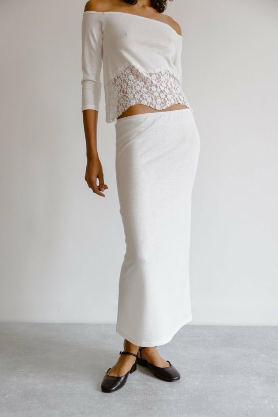 Long Skirts Musier Paris | Pantelleria Long Skirt In Jersey