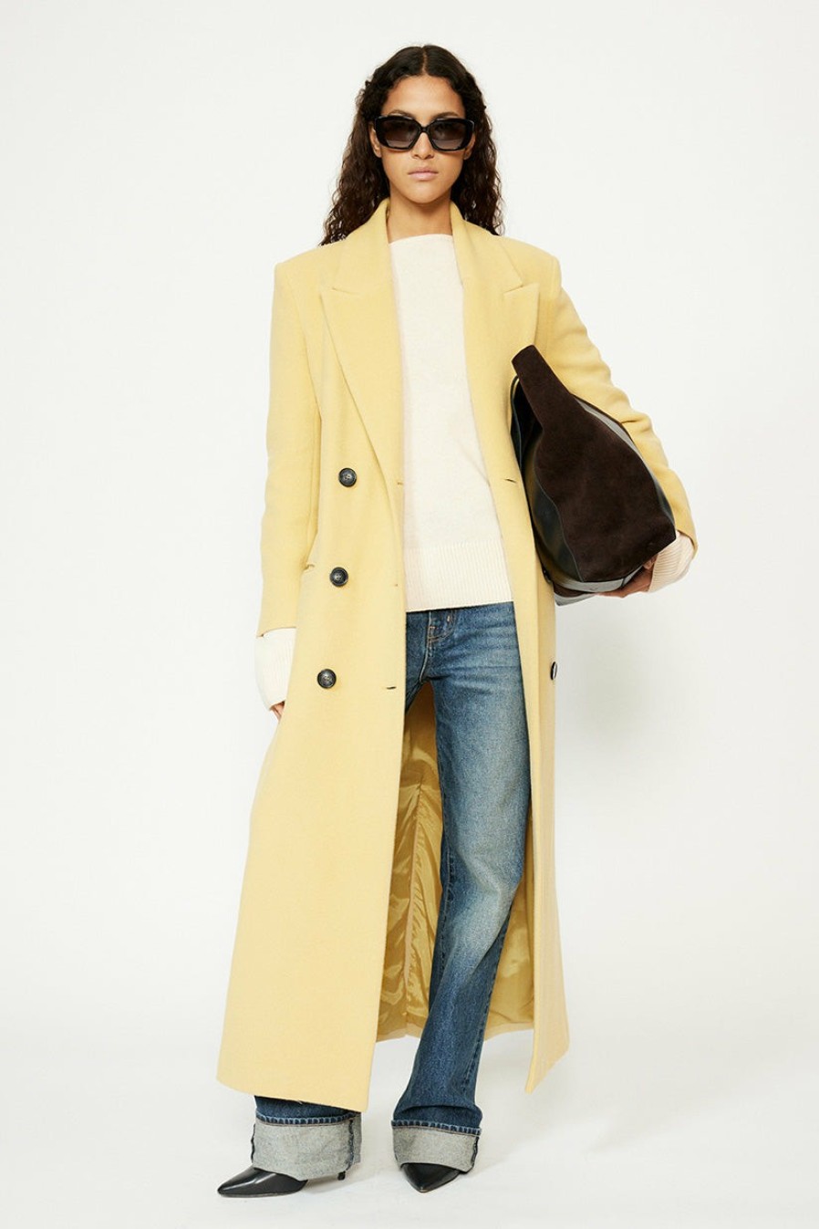 Jackets And Coats Musier Paris | Long Coat Vanilla