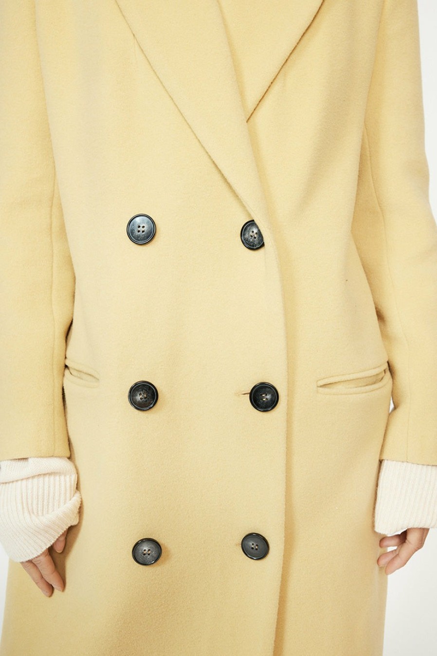 Jackets And Coats Musier Paris | Long Coat Vanilla