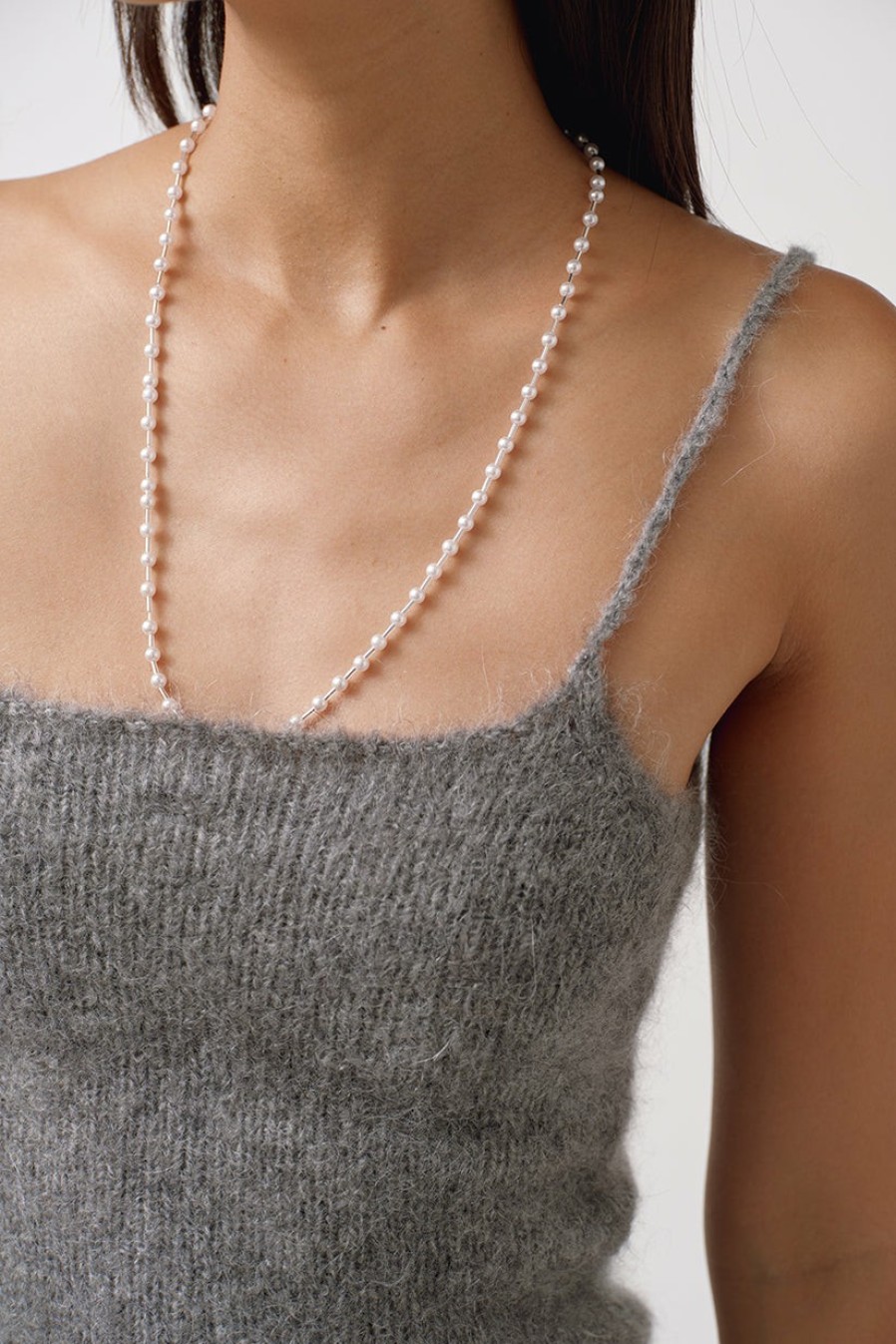 Sweaters & Cardigans Musier Paris | Top Pearl Necklace Grazzie