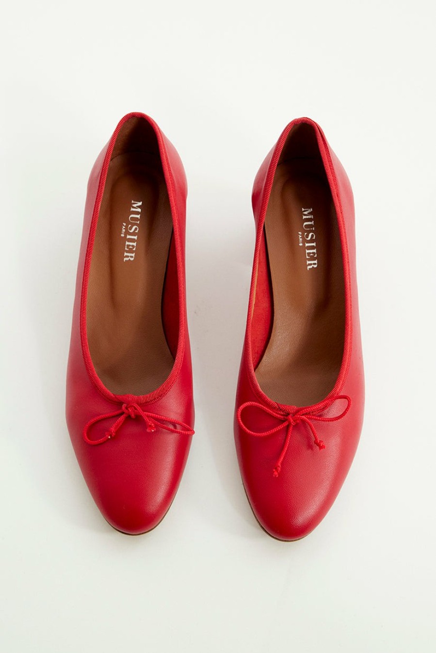 Chaussures & Accessoires Musier Paris | Red Ballerinas Heart