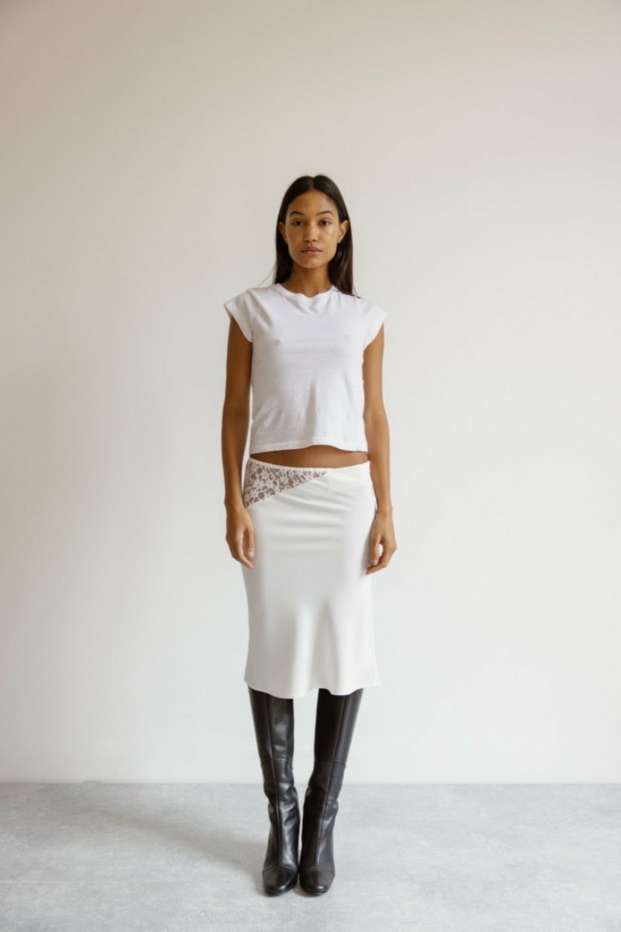 Skirts Musier Paris | Satin Skirt Trimiti