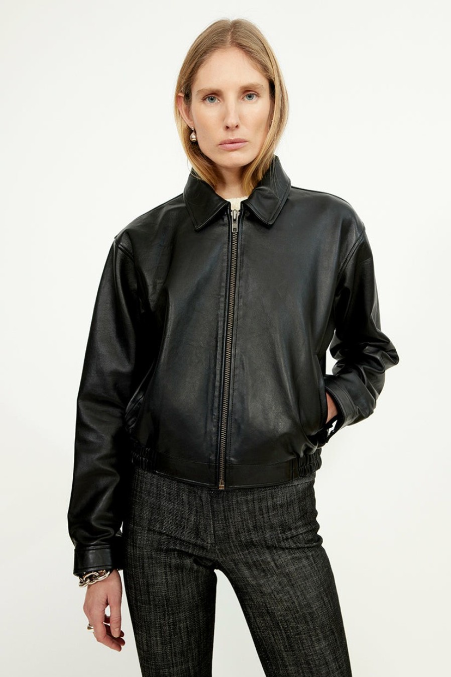 Jackets And Coats Musier Paris | Leather Bombers Fresca