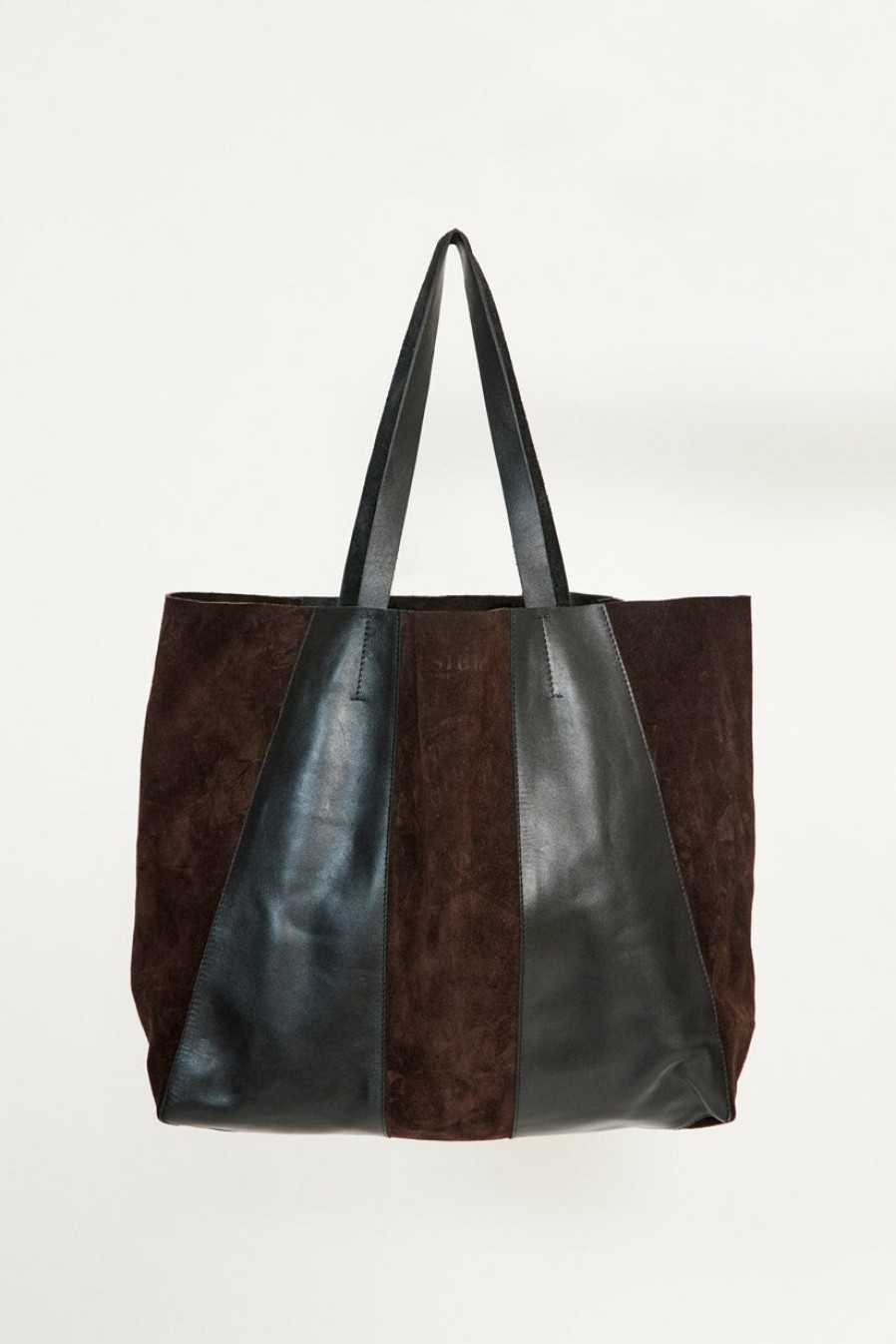 Chaussures & Accessoires Musier Paris | Two-Material Tote Bag