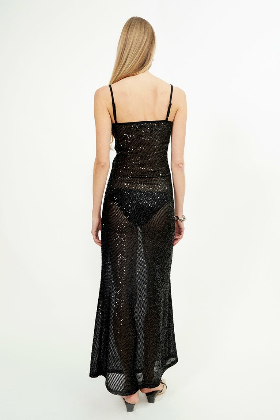 Evening Dresses Musier Paris | Embroidered Long Dress Shine